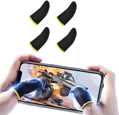 battlefire finger sleeve for (pubg ,call of duty etc.) comfortable for all game pack of (4) Finger Sleeve(Pack of 4)