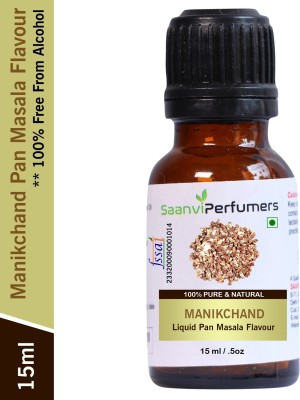 Saanvi perfumers Manikchand Pan Masala Flavour For Used in Gutkha, Pan Masala, and Other Desserts (No Chemical | No Preservatives) Pan Masala Liquid Food Essence(15 ml)