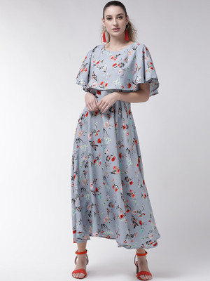 rahul Flared/A-line Gown(Grey)