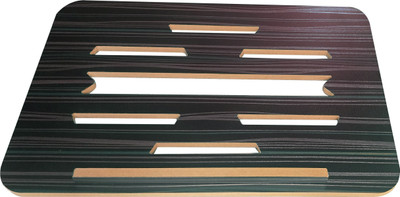 LINGAZ COOLING PAD1 Wooden Floor and Desk Stand Laptop Stand with Adjustable Height Compatible with Universal Laptops(Black)