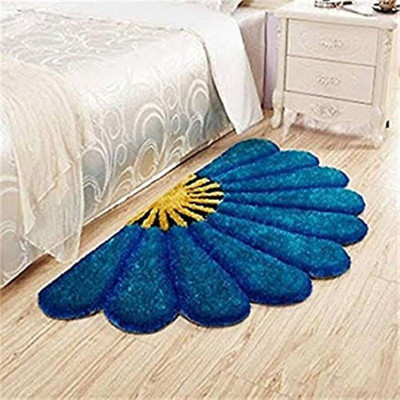 ROSSLYN Polyester Floor Mat(Blue, Medium)