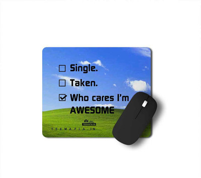 Tee Mafia Who Cares I'm Awesome Gaming Mouse Pad Non Slip Base Mousepad(Multicolor)