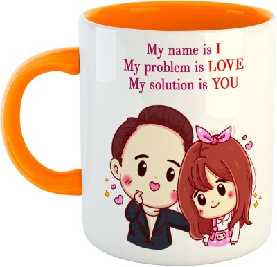 ARTBUG I Don't Need Google My Sister Knows Everything Coffee - Best Gift for Sister on Birthday/Rakshabandan/Rakhi - Orange Ceramic Coffee Mug(350 ml)