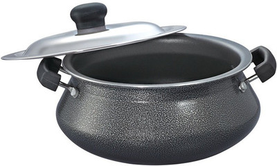 Prestige Omega Select Plus Handi 4 L with Lid(Aluminium, Stainless Steel, Non-stick)