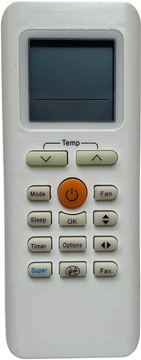 Haimac AC Remote No.205, Compatible with Remote Control for CARRIER AC Remote Controller(White)