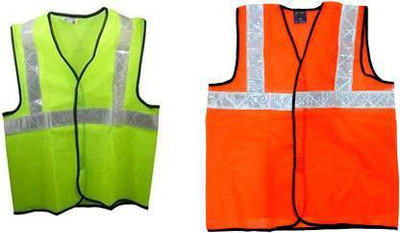 VKR universe Reflective AO -66 Safety Jacket (Red) Safety Jacket(ORANGE, GREEN)