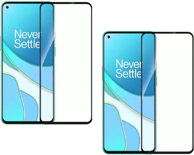 ISAAK Edge To Edge Tempered Glass for OnePlus Nord CE 5G Edge to Edge, Full Glue, 11D Tempered Glass(Pack of 2)