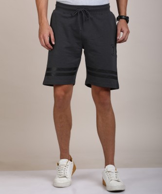 METRONAUT Printed Men Grey Sports Shorts