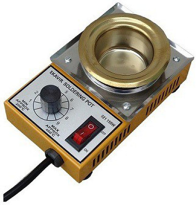 Svojas 220V 150W Bath Tin Milling Plate Soldering Solder Pot 150 W Temperature Controlled(Round Tip)
