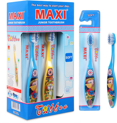 Maxi Toffee Junior Soft Toothbrush(Pack of 12)