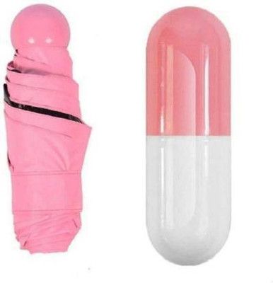 TORIVO Ultra Light Compact Umbrellas Windproof Reverse Folding Double Layer Umbrella Capsule Cover Case Umbrella(Pink)