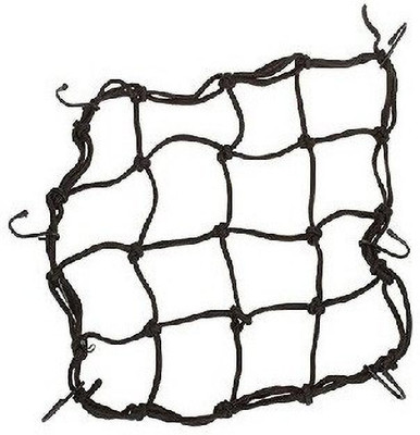 Bullkartzone Strong Black Bungee Cargo Net for Royal Enfield Bike And Other Bikes Vehicle Cargo Net