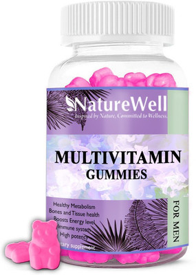 Naturewell Multivitamin Gummies for Men & with Prebiotics (30) Advanced(30 No)