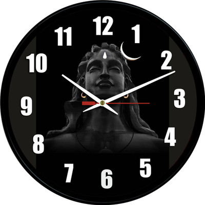 matiz Analog 20 cm X 20 cm Wall Clock(Black, With Glass, Standard)
