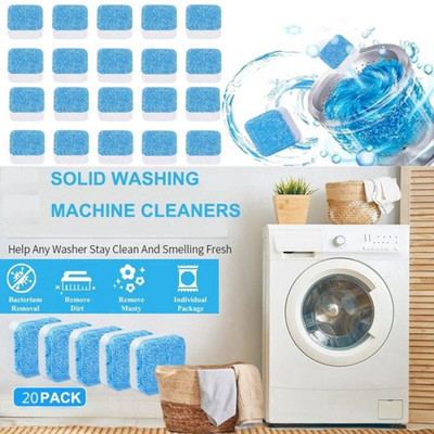 ZURU BUNCH Multifunctional Automatic Washing Machine Cleaning Tablets On the For Generic Deodorant Cleaning Tools (PACK OF 20) Detergent Powder(150 g)