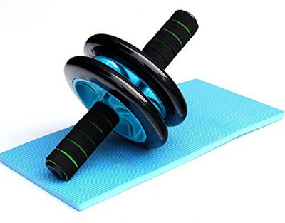 Alwick Abdominal Double Ab Roller Gym for Exercise Fitness Training Equipment Unisex Ab Exerciser(Black)