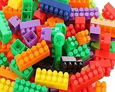 BLACK BIRD Building Blocks for Children Certified European Saftey Standards 50 pcs Small Blocks Bag Packing, Best Gift Toy, Block Game for Kids,Boys,Children(Multicolor)