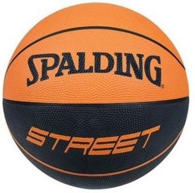 SPALDING Street Basketball - Size: 7(Pack of 1, Black, Orange)