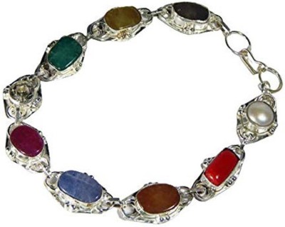 hoseki Stone Pearl, Diamond, Cat's Eye, Coral, Sapphire, Emerald, Ruby, Garnet Bracelet