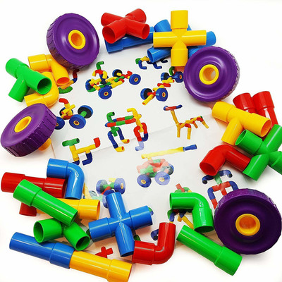 HRK Educational learning Smart Building Block Game (Pipe Assmbey) (Multicolor)(Multicolor)