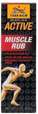 Tiger Balm Active Muscle Rub, 2 oz. – Muscle Rub for Relief – Analgesic Cream – Arthritis Rub – Non-Greasy Muscle Rub Cream – Pre-Workout Warm Up Cream(60 g)