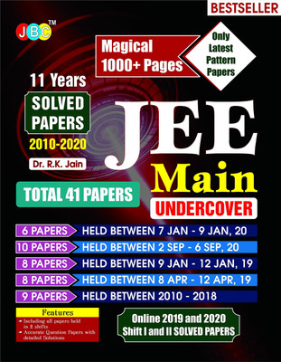 Undercover IIT JEE Mains Previous Years Solved Papers From 2010-2020, Total 41 Papers Based On Latest Exam Pattern, India's First 1000+ Magical Pages JEE Book, Free E-Book & JEE Online Test Series(Paperback, Dr R.K JAIN) Undercover IIT JEE Mains Previous Years Solved Papers From 2010-2020, Total 41 Papers Based On Latest Exam Pattern, India's First 1000+ Magical Pages JEE Book, Free E-Book & JEE Online Test Series(Paperback, Dr R.K JAIN)