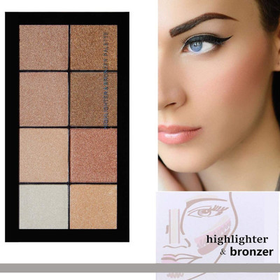 GFSU BEST PRESSED SHIMMERY SHINY HIGHLIGHTER-BRONZING & Highlighter 01 Highlighter(Multi Color)