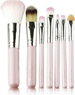 ZipperBerry Makeup Brushes Kit with A Metallic Storage Box - Set of 12 pcs(Pack of 7)