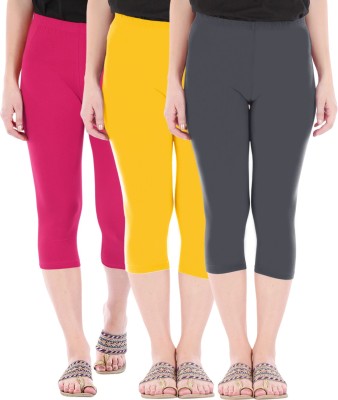 BEFLI Capri Leggings Women Multicolor Capri