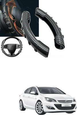 PRTEK Hand Stiched Steering Cover For Opel Astra(Black, Tarpaulin, Plastic)