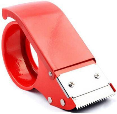 TORIVO Single Sided Handheld Dispenser Tape Cutter & Dispenser (Manual)(Set of 1, Red)