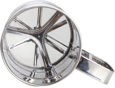 Original Mart powder sifter Collapsible Sieve(Silver)