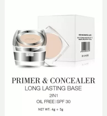 MYEONG 2 IN 1 PRIMER AND CONCEALER LONG LASTING MAKEUP BASE Concealer(BEIGE, 9 g)
