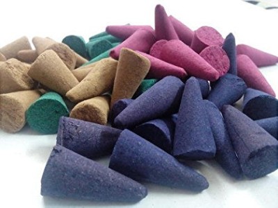 sharpvaishno SUPER QUALITY MULTI COLOR OR FRAGRANCE DHOOP CONE(1OOPC) Jasmine, Lavender, Rose, Sandal Dhoop(Pack of 100)