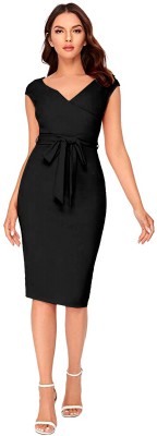 Ipshita Women Bodycon Black Dress