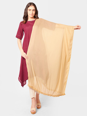 DUPATTA BAZAAR Chiffon Solid Women Dupatta