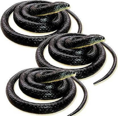 s yuvraj Fake Rubber Snake Fake Snake Gag Toy (Black) snake Gag Toy