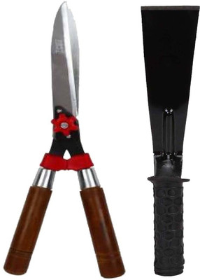 AGT Gardening Tool Kit Set of 2 Garden Scissor Shears Pruner Garden Tool Kit(2 Tools)