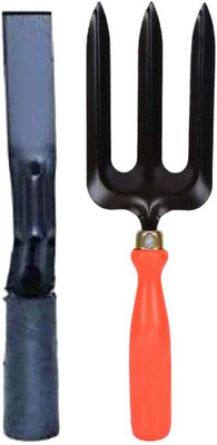 aaryason Gardening Tool Kit- Hand Fork and Khurpa 1 Inches Garden Tool Kit(2 Tools)