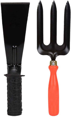 Ravel Garden Tool Kit pack of 2 pcs contains Hand Fork with Khurpa 3 Inches Garden Tool Kit(2 Tools)