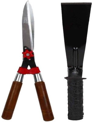 AGT Gardening Tool Kit Set of 2 Garden Scissor Shears Pruner Garden Tool Kit(2 Tools)