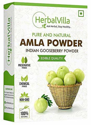 herbalvilla Powder for Hair Growth (500 Grams), Black Colour, Drinking and Eating(500 g)