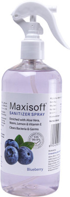 Maxisoft  (Gel) Blueberry Sanitizer Spray Bottle(500 ml)