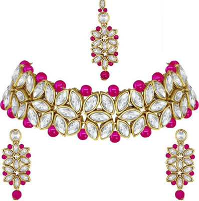 CATALYST Brass Copper Pink Jewellery Set(Pack of 1)