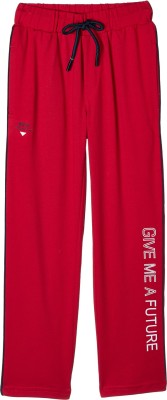 MONTE CARLO Track Pant For Boys(Red, Pack of 1)