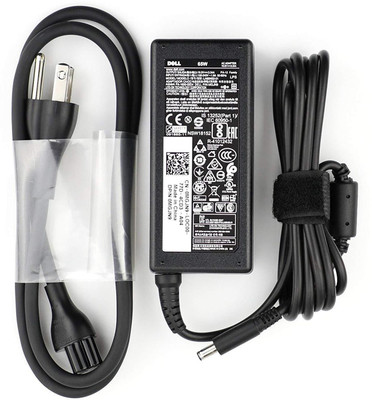 DELL 65W 19.5V 3.34A Laptop Adapter MGJN9 65 W Adapter(Power Cord Included)