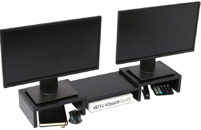UniAart Multipurpose Adjustable Dual Monitor Stand/Riser for Computer, Laptop & Printer Laptop Stand