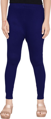 Yajurveda Fashions Ankle Length  Ethnic Wear Legging(Dark Blue, Solid)