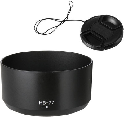 Schsteindar HB-77 Lens Hood + Lens Cap kit for Nikon AF-P DX NIKKOR 70-300mm f/4.5-6.3G ED & Nikon AF-P DX NIKKOR 70-300mm f/4.5-6.3G ED VR Lens with 58mm Lens Cap - Replaces Nikon HB-77  Lens Hood(58 mm, Black)