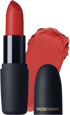 FACES CANADA Weightless Matte Hydrating Lipstick with Almond Oil(Bombshell Red 09, 4 g)
